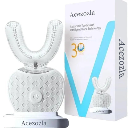 Acezozla® Ultrasonic Adult Electric Toothbrush, Sonic Toothbrush 360° Oral Cleaning Wireless Charging & LED